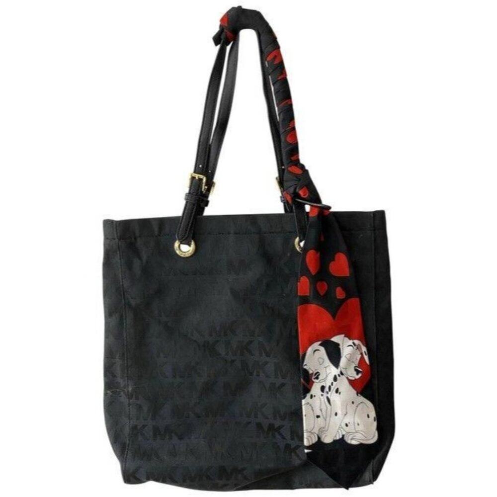michael kors w customized w tie sash black red tot - Picture 1 of 9